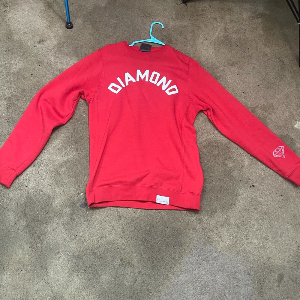 Diamond supply Red Sweatshirt